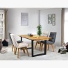 Rozkládací stůl dubový - kovové nohy, Rennes 180-280 x 90 cm , Rozkládací jídelní stoly- 9