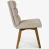 Pohodlná židle, nohy dub béžová Kampa , Jídelní židle- 4