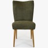 Elegantní židle valencia - kulaté nohy dub, olivová , Jídelní židle- 3
