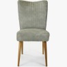 Elegantní židle valencia - kulaté nohy dub, šedá mátové , Jídelní židle- 4