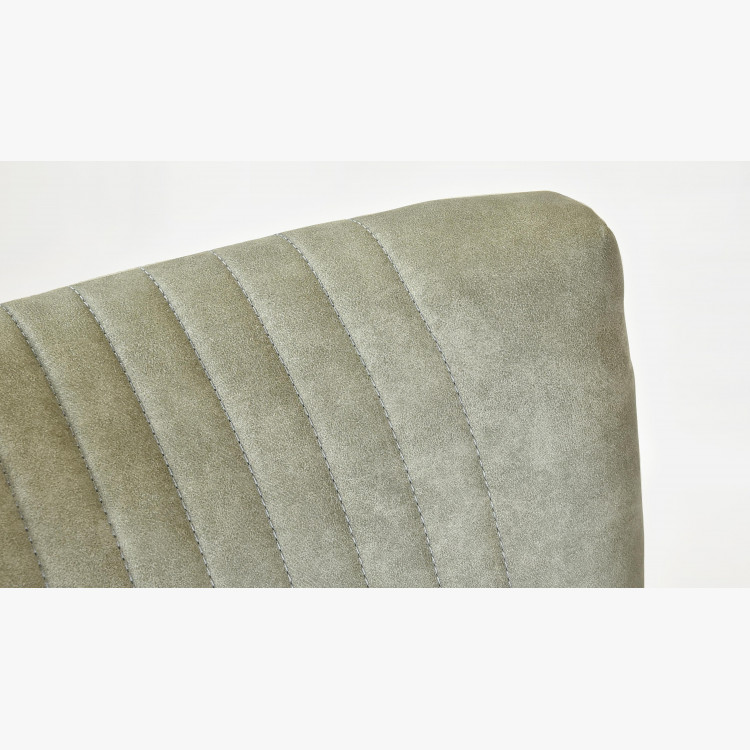 Elegantní židle valencia - kulaté nohy dub, šedá mátové , Jídelní židle- 6
