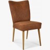 Elegantní židle valencia - kulaté nohy dub, koňaková , Jídelní židle- 1