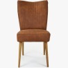 Elegantní židle valencia - kulaté nohy dub, koňaková , Jídelní židle- 4