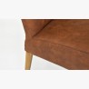 Elegantní židle valencia - kulaté nohy dub, koňaková , Jídelní židle- 5