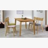 Stůl masiv dub 140 x 90, Liam , Dřevěné jídelní stoly- 2