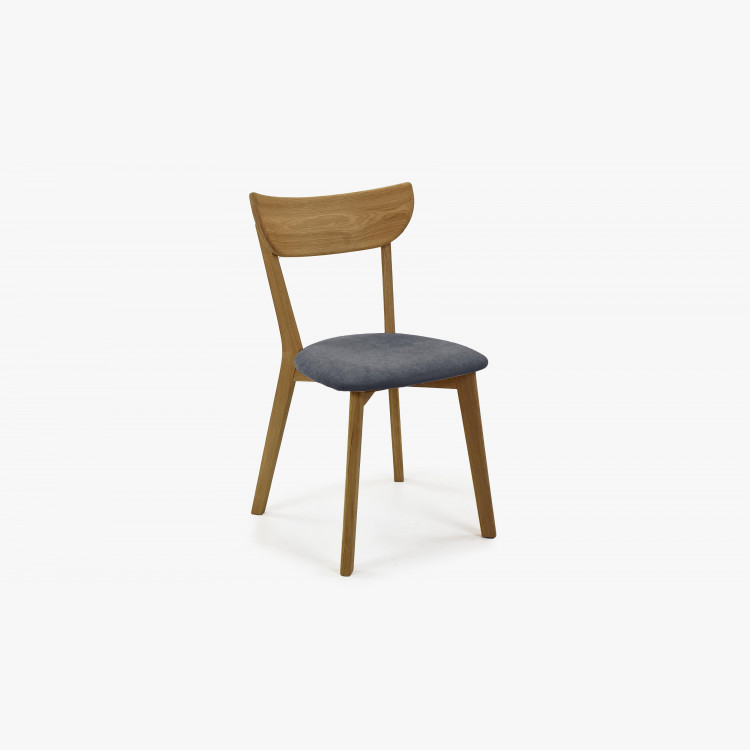 Moderní židle dub Eva, sedák antracit , Jídelní židle- 3