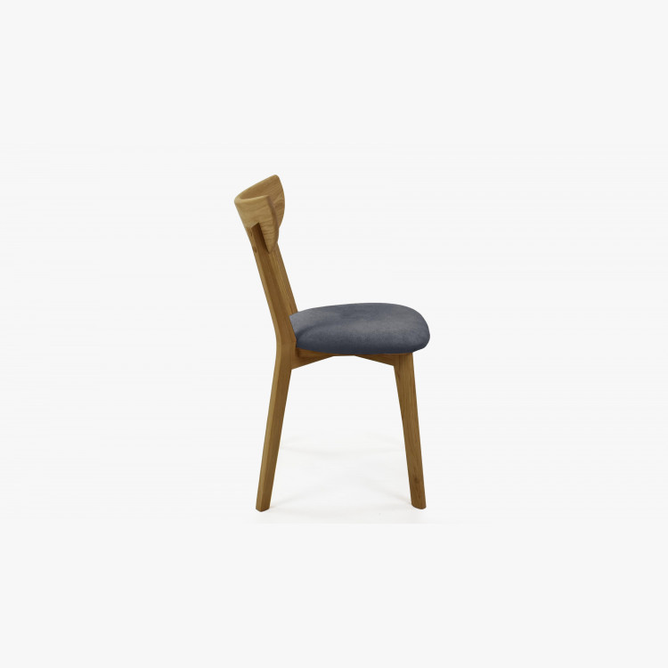 Moderní židle dub Eva, sedák antracit , Jídelní židle- 5
