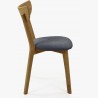Moderní židle dub Eva, sedák antracit , Jídelní židle- 5