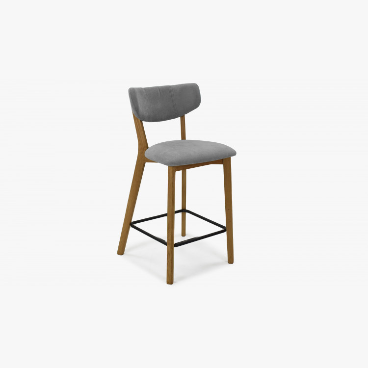 Barová židle,Amisa světle šedá , Barové židle- 3