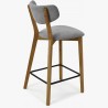 Barová židle,Amisa světle šedá , Barové židle- 4