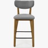 Barová židle,Amisa světle šedá , Barové židle- 5
