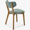Látková židle - nohy dub, Amisa světle zelená , Jídelní židle- 4