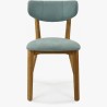 Látková židle - nohy dub, Amisa světle zelená , Jídelní židle- 5