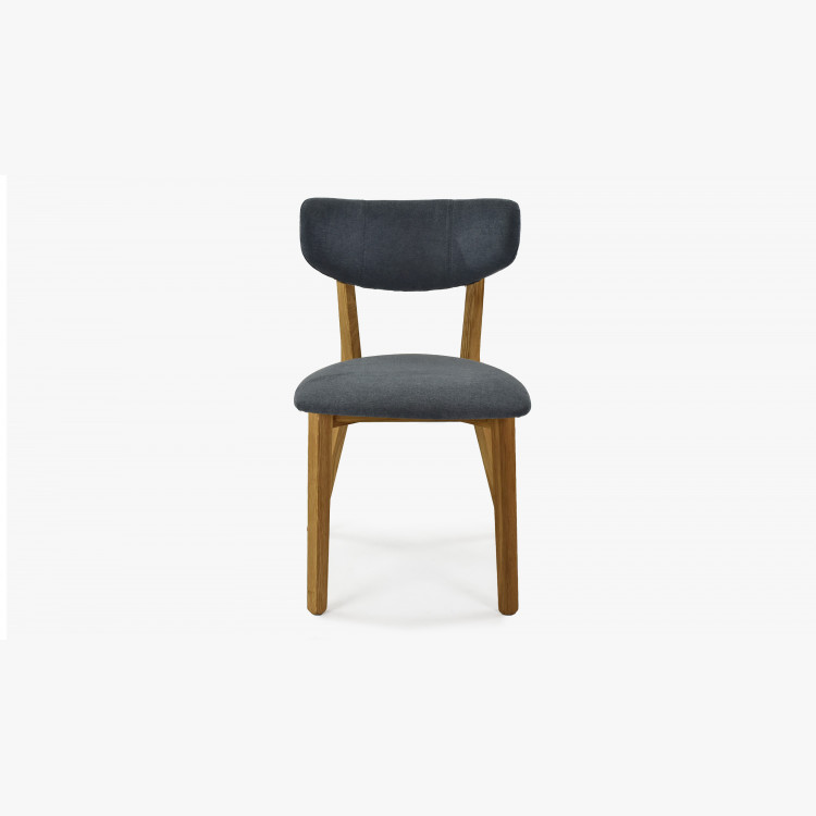 Látková židle - nohy dub, Amisa antracitová , Jídelní židle- 5
