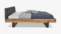 Moderní masívni postel z dub - kovové nohy, Laura
