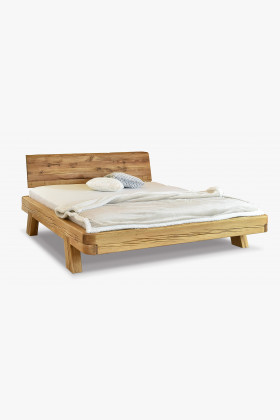 Dubová luxusní postel z trámů, Manželská Mia 180 x 200 cm , Postele- 1