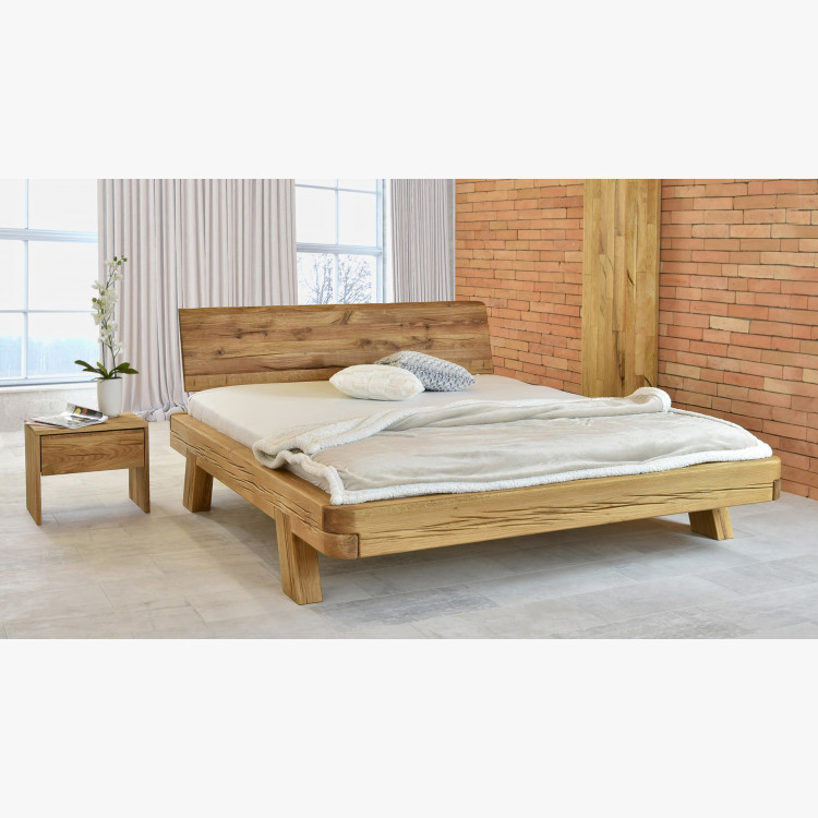 Dubová luxusní postel z trámů, Manželská Mia 180 x 200 cm , Postele- 13
