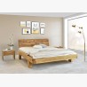 Dubová luxusní postel z trámů, Manželská Mia 200 x 200 cm , Postele- 6