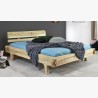 Organická manželská postel Greta, masív dub 180 x 200 cm , Manželské postele z masivu- 2