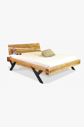 Luxusní postel z masivu model Y - dub