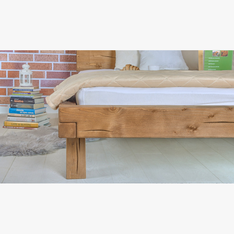 Dřevěná postel z trámů Miky 180 x 200 cm , Postele z trámů- 6