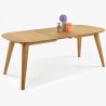 Rozkládací stůl oválný, masiv dub, Otawa Xl , Dubový nábytek- 1