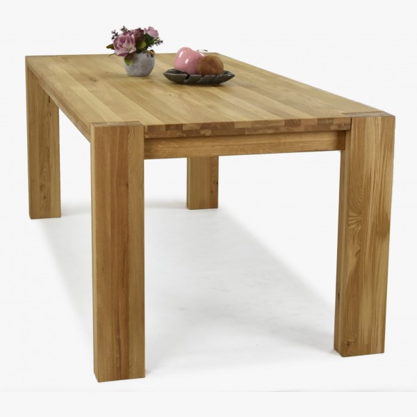 Jídelní stůl z masivu dub , Zlatko 160 x 90 cm , Dubové jídelní stoly- 2