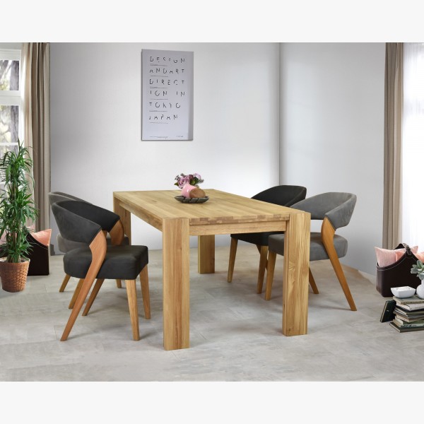 Jídelní stůl z masivu dub , Zlatko 160 x 90 cm , Dubové jídelní stoly- 7