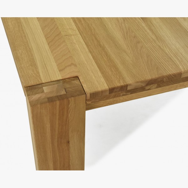 Jídelní stůl z masivu dub , Zlatko 200 x 100 cm , Dubové jídelní stoly- 5