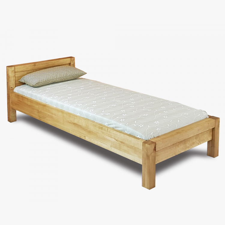 Moderní jednolůžková postel masiv barva Antic,  90 x 200 cm , Jednolůžkové postele- 1