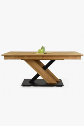 Jídelní stůl s jednou nohou, dub masiv, Tondern XL , Jídelní stoly- 1
