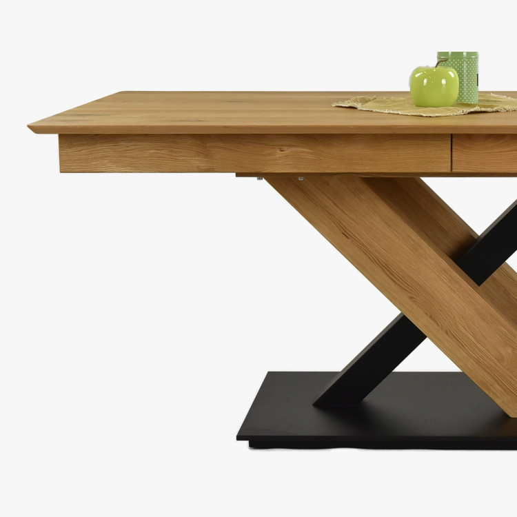 Jídelní stůl s jednou nohou, dub masiv, Tondern XL , Jídelní stoly- 2
