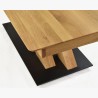 Jídelní stůl s jednou nohou, dub masiv, Tondern XL , Jídelní stoly- 5
