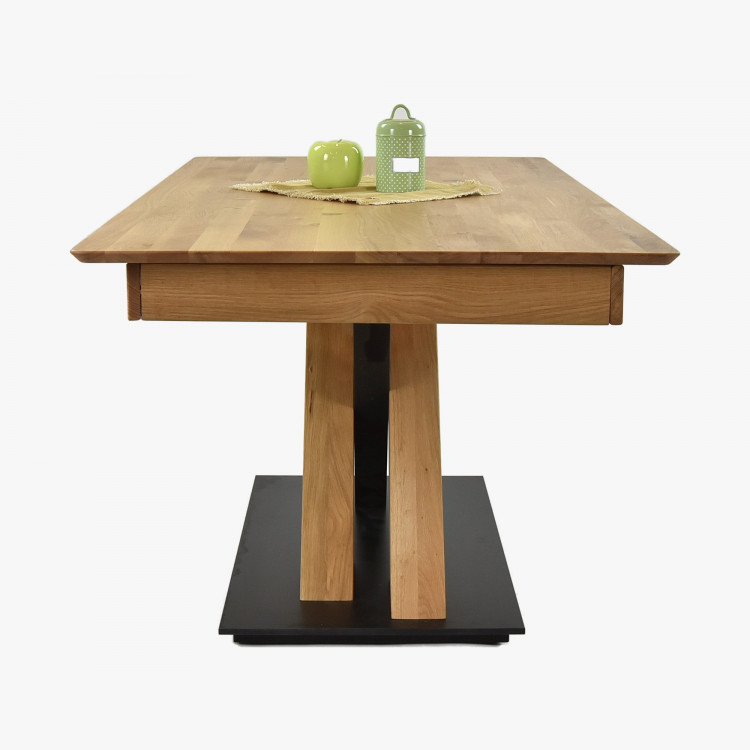 Jídelní stůl s jednou nohou, dub masiv, Tondern XL , Jídelní stoly- 6
