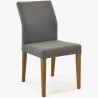 Moderní židle čaluněná šedá, Skagen , Jídelní židle- 4