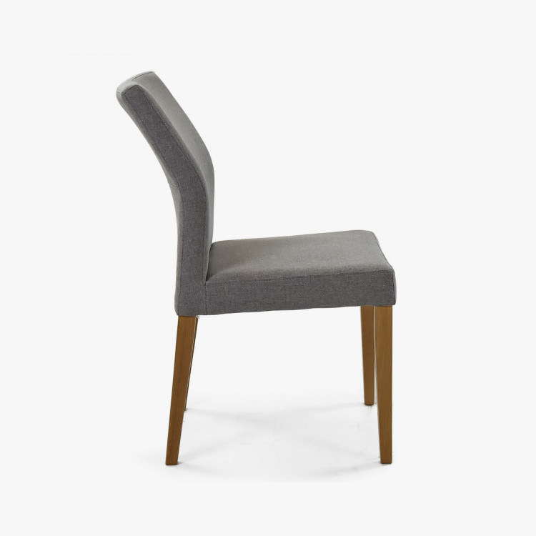 Moderní židle čaluněná šedá, Skagen , Jídelní židle- 3