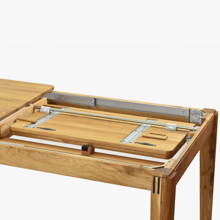 Stůl z masivu rozkládací dub, Kolding 140-220 x 90 cm , Jídelní stoly- 6