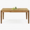 Stůl z masivu rozkládací dub, Kolding 160-240 x 90 cm , Jídelní stoly- 1