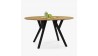 Dubový oválný stůl, černé nohy mak 140 x 90 cm , Jídelní stoly- 1