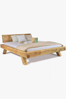 Dřevěná dubová postel 180 x 200 Miky , Postele z trámů- 1