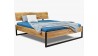 Manželská postel masiv dub IRON - kovové nohy 180 x 200 cm , Manželské postele z masivu- 6