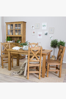 Jídelní stůl a židle rustikální , Jídelní sety- 1