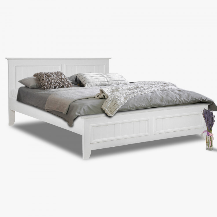 Dřevěná provence postel, Lille 160 x 200 cm , Postele- 1