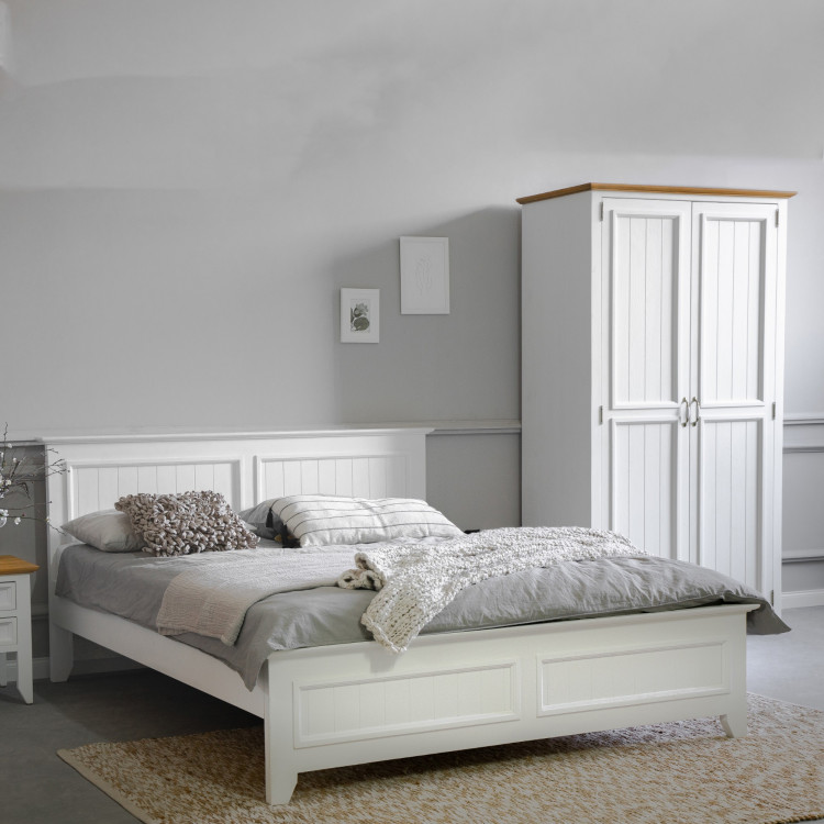 Dřevěná provence postel, Lille 160 x 200 cm , Postele- 2