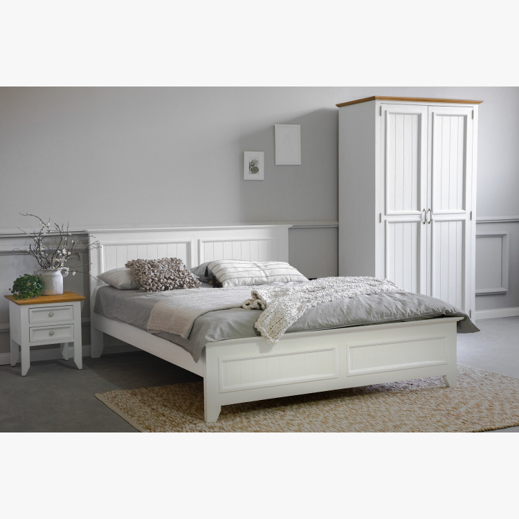 Dřevěná provence postel, Lille 180 x 200 cm , Postele- 9
