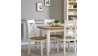 Dřevěná provence jídelní židle bílo hnědá, Lille , Jídelní židle- 6