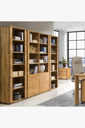 Dubový regál z masivu, texas 13 , Dřevěné regály- 1 2