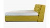 Látková postel 180 x 200 s úložným prostorem žlutá, Novi , Postele- 15