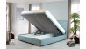 Čaluněná postel 180 x 200 s úložným prostorem mátová, alma , Postele- 8