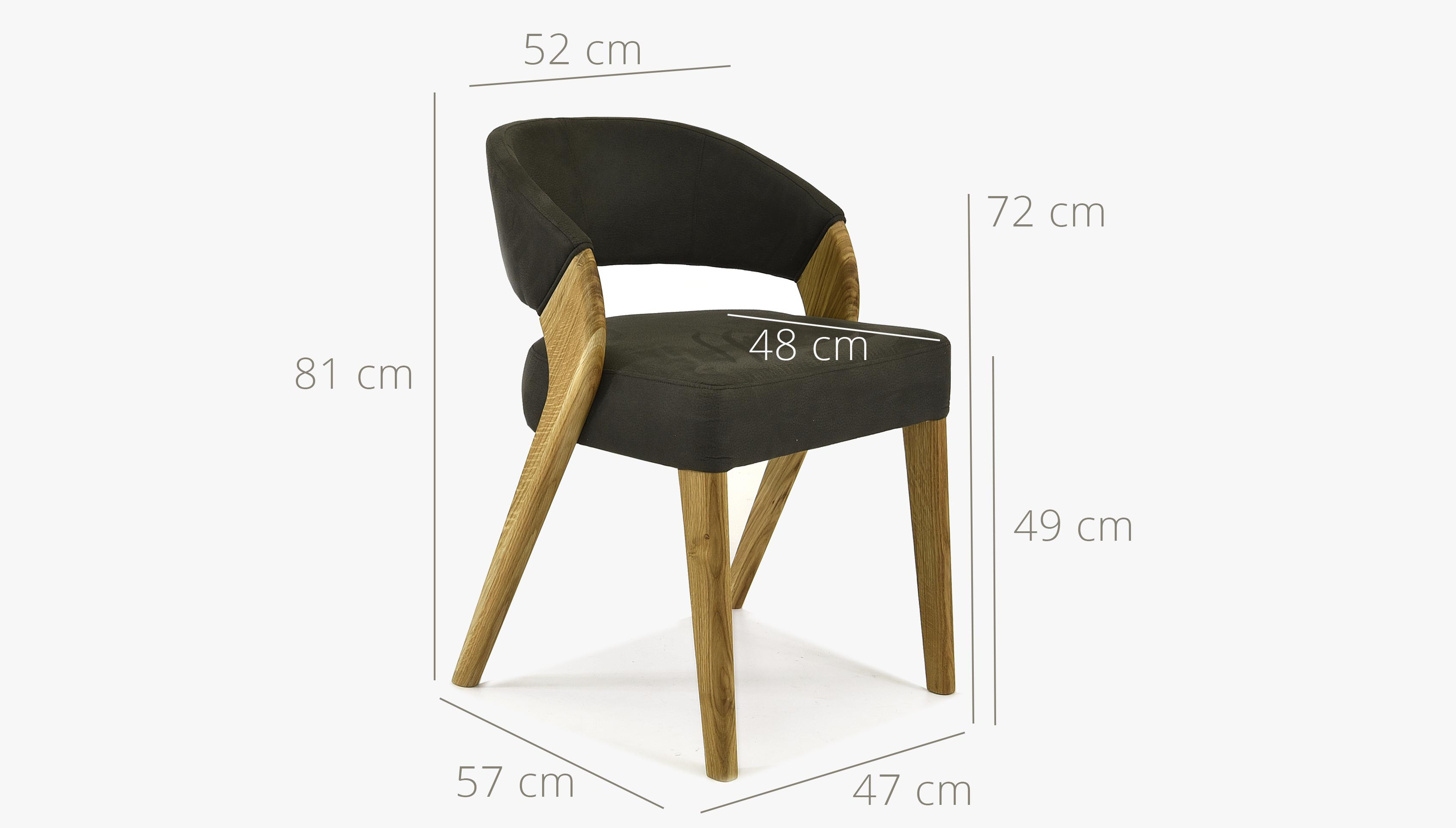 Designová luxusní židle - dub